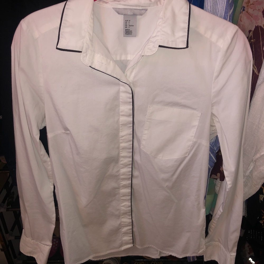 White H&M button down